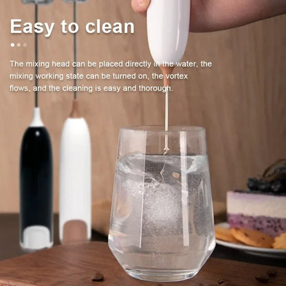 Milk Frother Electric Portable Mini Milk Foamer Coffee Cappuccino Foam Maker Creamer Whisk Frothy Egg Beater Kitchen Accessory