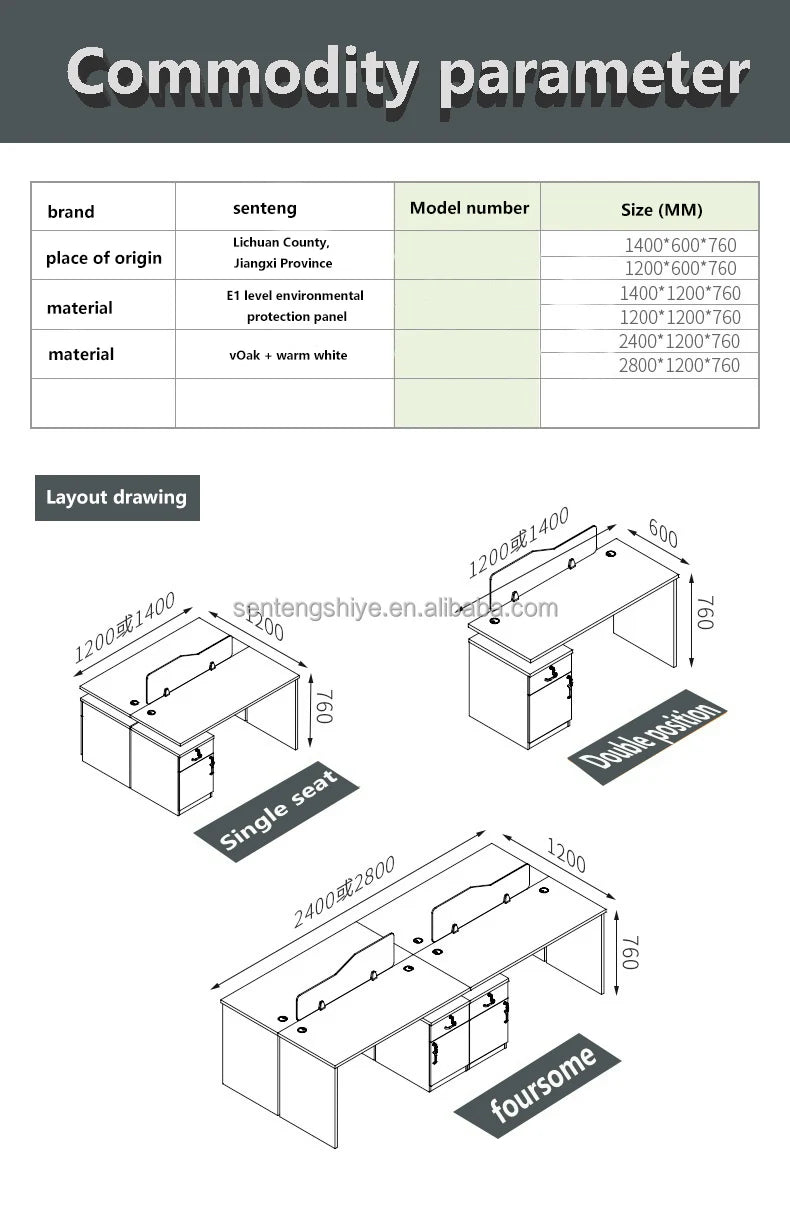 Modern Executive Desk for Office Hot Staff Workstation with Computer Center Modern Office Furniture  boss office desk