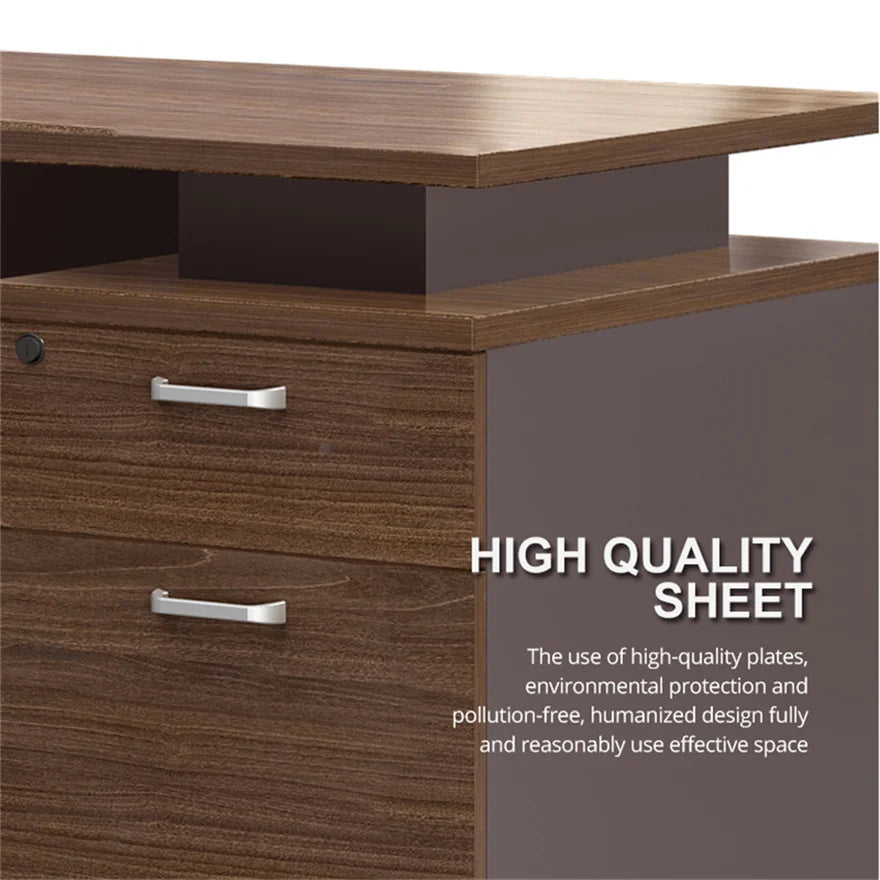 Office Wooden Table Set Workstation Staff Desk Home Computer Table for Office Work Staff Table Computer Office