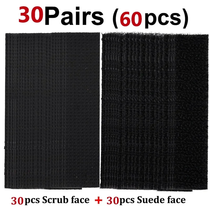 Double Side Adhesive Patch for Car Carpet Fixing Stickers Fasteners Home Office Foot Mats Carpets Anti Skid Grip Nylon Tape Pads