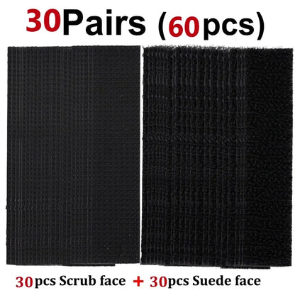 Double Side Adhesive Patch for Car Carpet Fixing Stickers Fasteners Home Office Foot Mats Carpets Anti Skid Grip Nylon Tape Pads