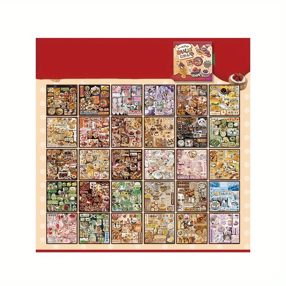 30 Photos/Bag Personalized Sticker Japanese Food Series Landscape Book Is Suitable For DIY Scrapbook Album Diary ﻿