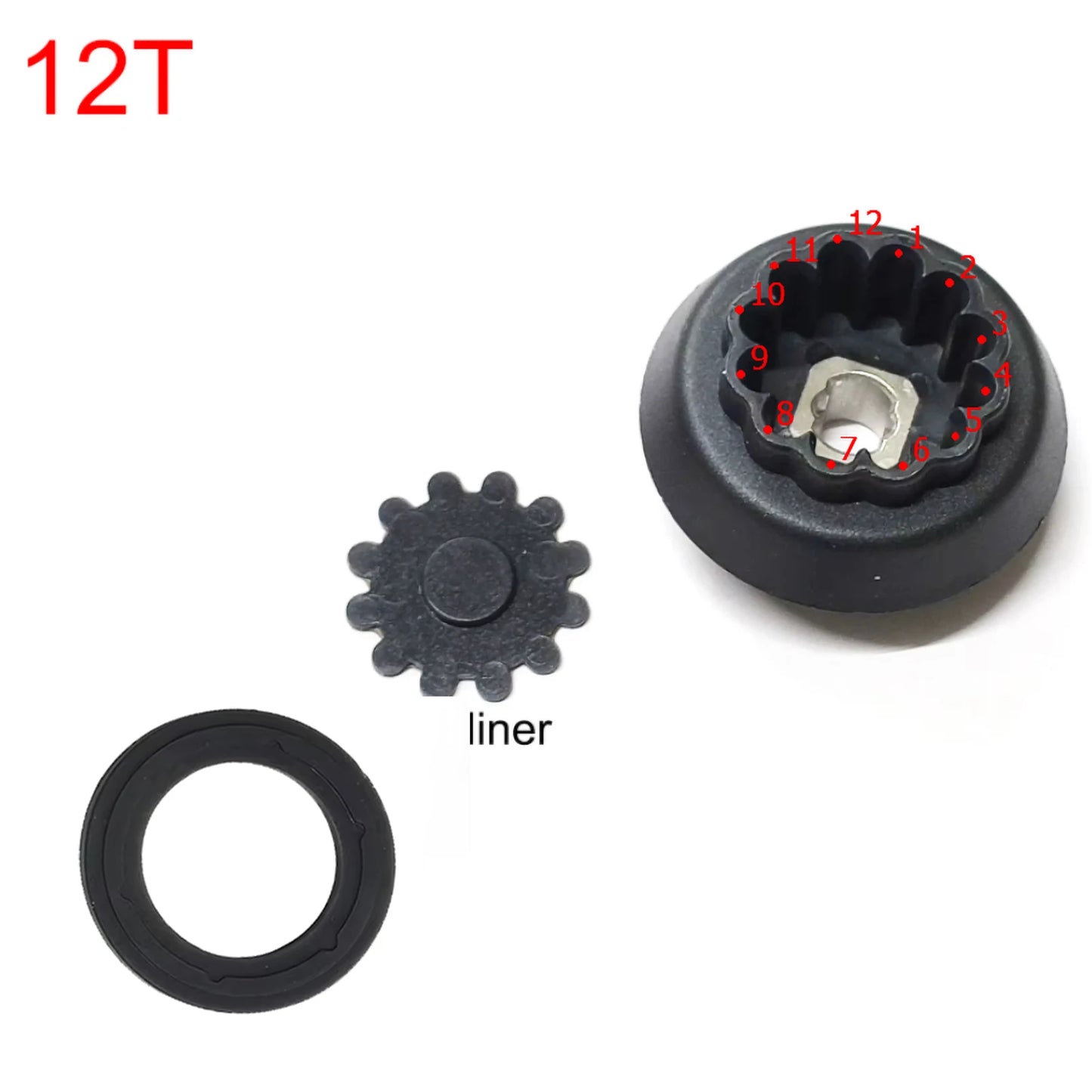 Coupling for Lidl Silvercrest Monsieur Cuisine Plus 12T Mr Kitchen Robot Blender Drive Gear