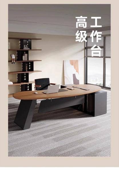 Wooden Study Office Desk Modern Computer Gaming Standing Long Executive Office Desk Luxury Escritorio Oficina Home Products