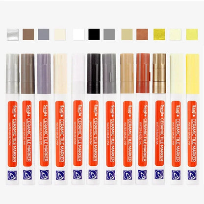 Ceramic Tile Sewing Pen Kitchen Bathroom Wall Floor Tile Special Gap Color Pen Repair Anti-Mold Waterproof Sewing Agent Pen Hook