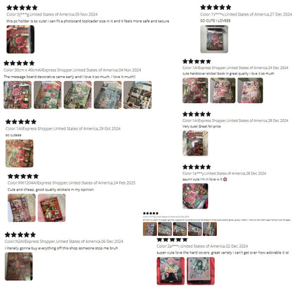 Mr. Paper 45 Sheets/book Creative Sticker Book Used of DIY Phone Case Photo Frame Album Scrapbook Retro Decoration Art Stickers