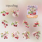 Mr. Paper10pcs/pack Strawberry PET Sticker Pack Fruit Sticker Decoration Scrapbook Photo Frame phone Case laptop Phone Case Gift