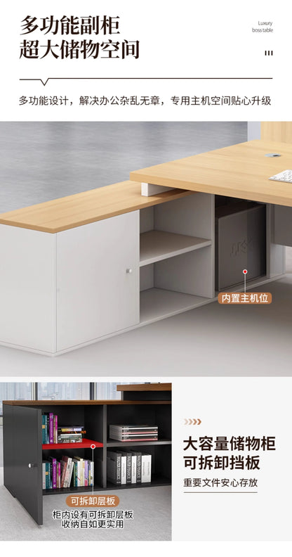 Wooden Professional Office Desk Vintage Simple Irregular Living Room Office Desk Modern Escritorio Oficina Trendy Furniture