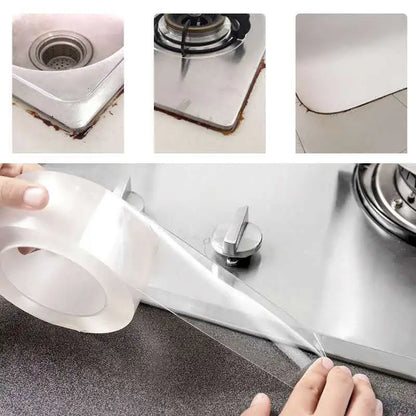 1/2/3/5Pcs 5M Kitchen Waterproof Self Adhesive Tape Acrylic Transparent Mildew-Proof Sink Tape for Bathroom Kitchen Seam Gaps