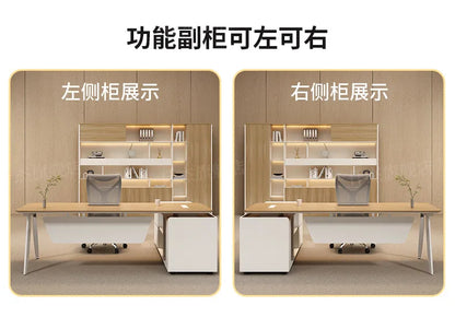 Wooden Study Office Desk Modern Computer Space Saving Luxury Design Safe Office Desk Aesthetic Mesa Ordenador Room Furniture