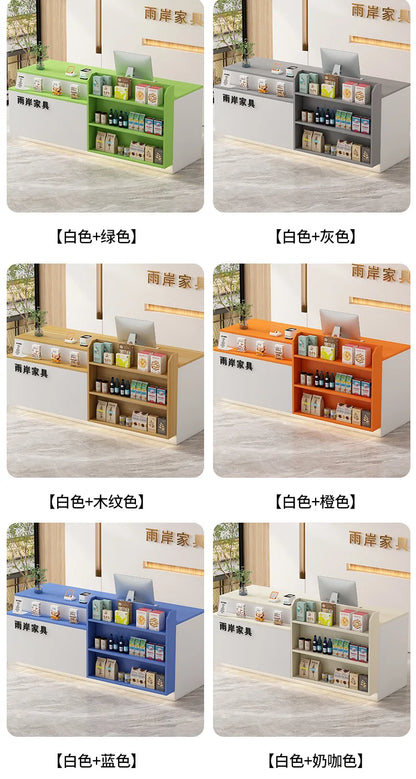 Office Bar Counter Cashier Counter Simple Custom Reception Desk Beauty Salon Escritorio De Recepcion Commercial Furniture