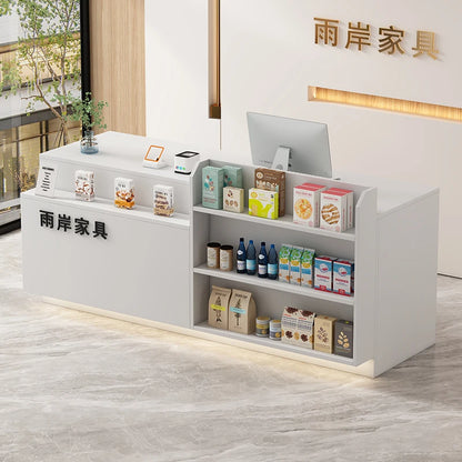 Office Bar Counter Cashier Counter Simple Custom Reception Desk Beauty Salon Escritorio De Recepcion Commercial Furniture