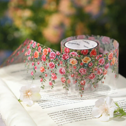 Mr. Paper, 200cm/roll, Flower, Branch, Leaf, Vine Theme Tape, Scrapbook, Photo Frame, Diary, Decorative Sticker Tape