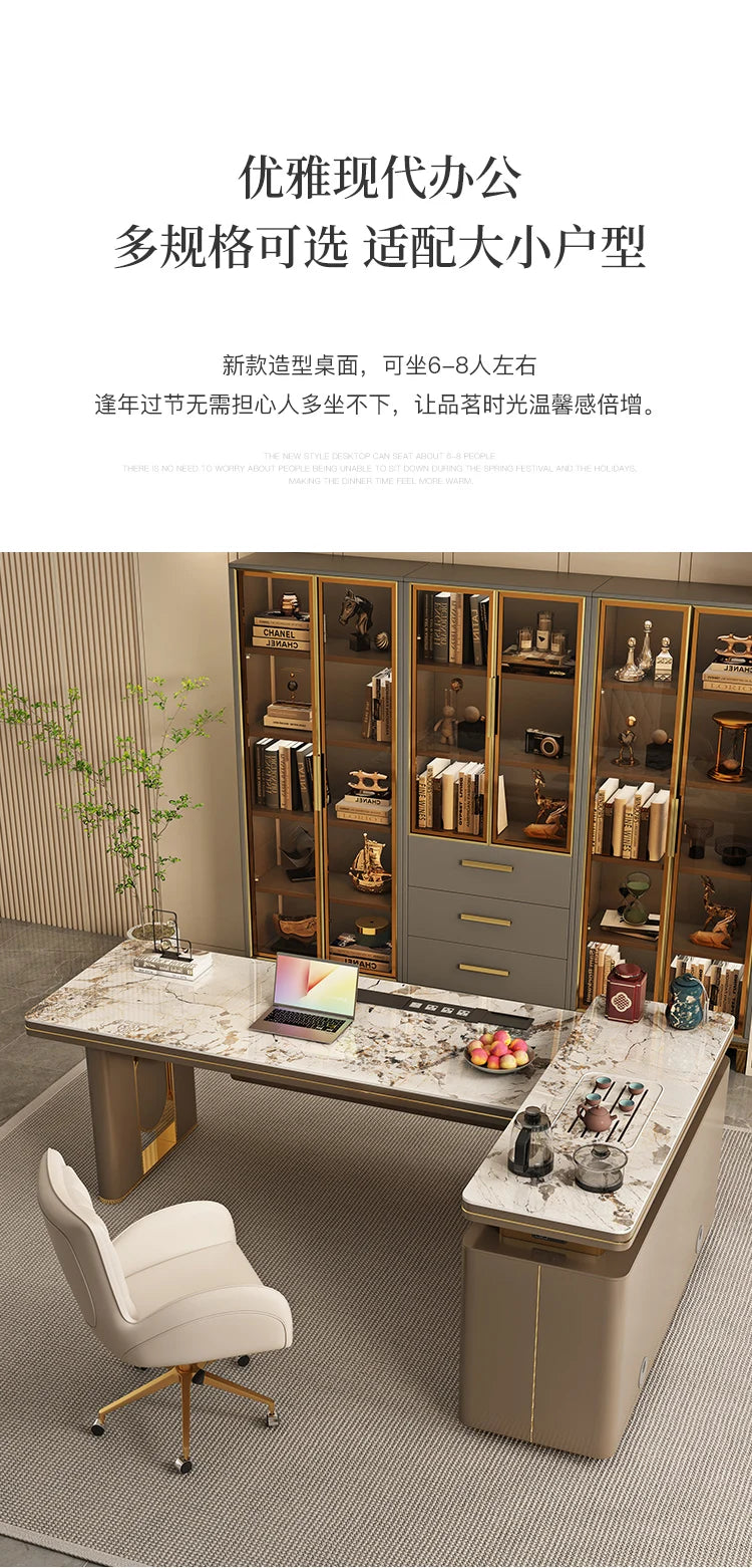 Premium Corner Office Desk Standing Feature Rich Modern Escritorios De Ordenador Perfect Small Spaces Big Ideas Mesa Furniture