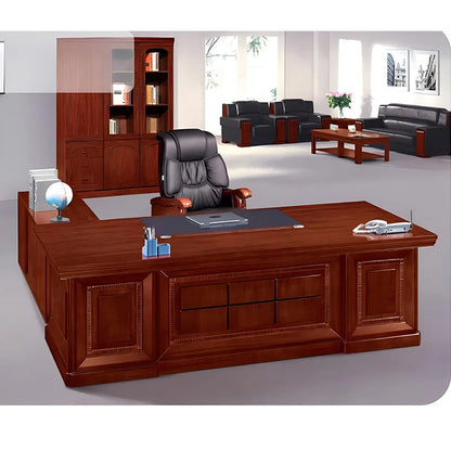 Office Workstation l Shaped Work Ceo boss Executive Furniture Luxury Desks for Room Table Modern Design  boss office desk