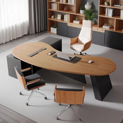 Wooden Study Office Desk Modern Computer Gaming Standing Long Executive Office Desk Luxury Escritorio Oficina Home Products