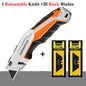 Greener Folding Zinc Alloy Heavy Duty Box Cutter Multifunctional Thickening Tool Wallpaper Utility Knife Paper Cutting