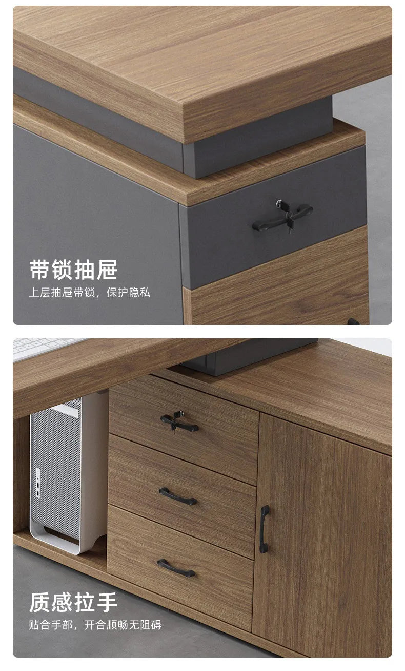 Large Size Fashion Office Desk Decoration Beauty Professional Minimalist Office Desk Save Space Mesas Escritorio Furnitures