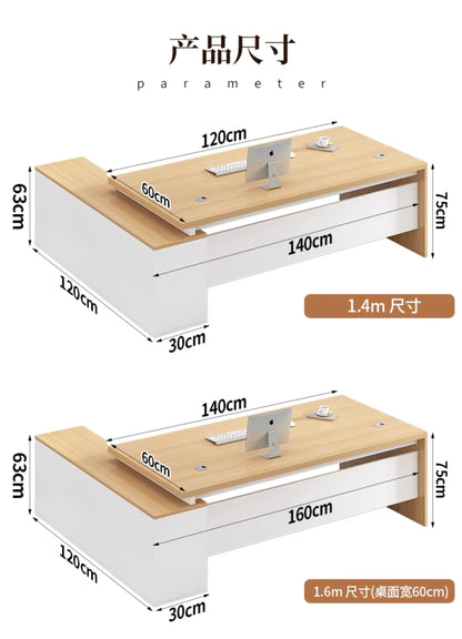 Wooden Professional Office Desk Vintage Simple Irregular Living Room Office Desk Modern Escritorio Oficina Trendy Furniture