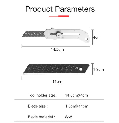 New Stainless Steel Portable Utility Knife Retractable Wallpaper Unboxing Knife Paper Cutter Office School Stationery Supplies