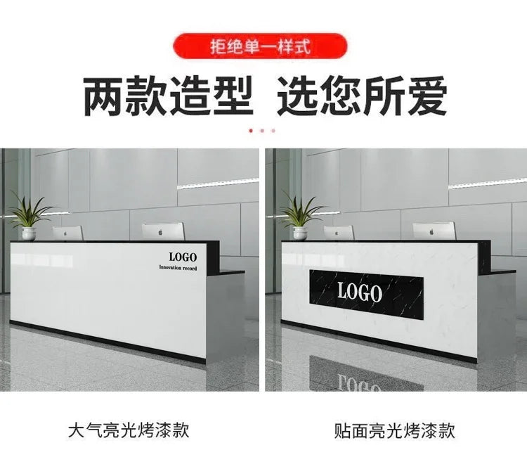Office Design Reception Desks BeautyModern Checkout Counter Reception Desks Luxury Salon Mostrador Negocio Commercial Furniture