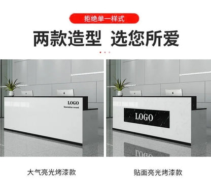 Office Design Reception Desks BeautyModern Checkout Counter Reception Desks Luxury Salon Mostrador Negocio Commercial Furniture