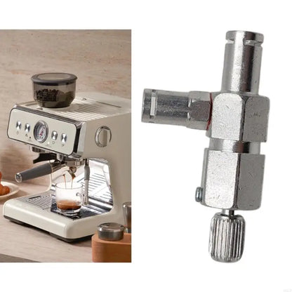 Coffee Machine Steam Valves Adapter User Friendly Installation Steam Valves Connector Aluminum Alloy Texture for Kitchen