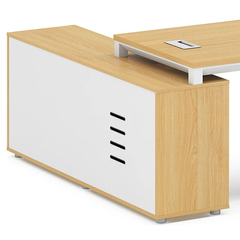 Office Furniture Computer Counter L Shape Table Ceo Executive Desktop Table Office Desk And Cabinet Set  boss office desk