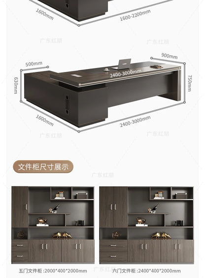 Wooden Lshaped Office Desk Modern Computer Standing Organizers Office Desk Space Saving Escritorio Oficina Postmodern Furniture