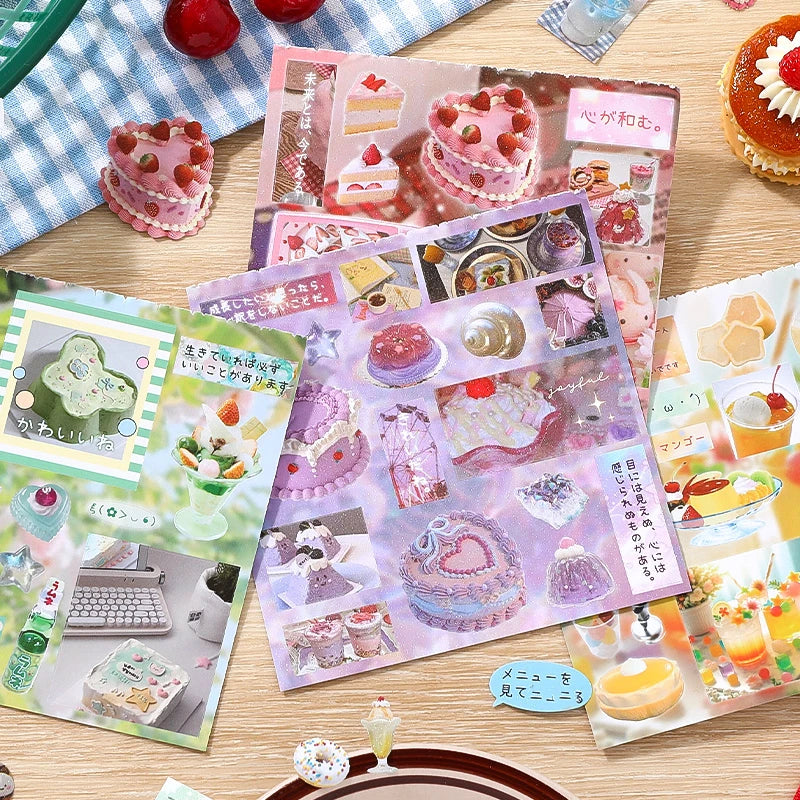Mr. Paper 2Style 30Pcs/bag Japanese food sticker book DIY handbook scrapbook photo frame envelope phone case