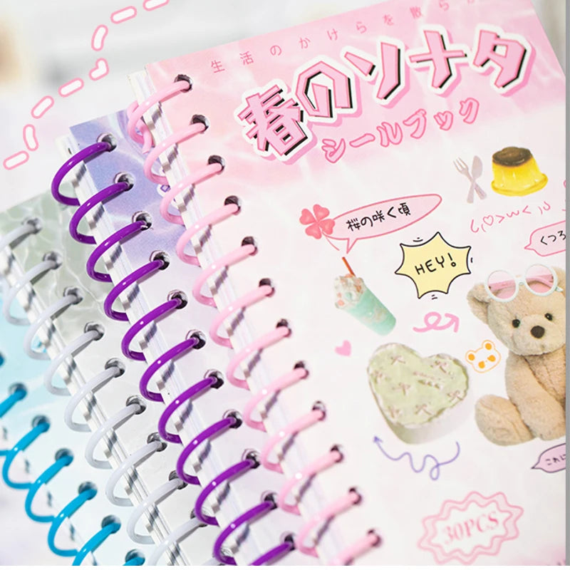 Mr. Paper 4Style 30Pcs/bag Cute Korean coil sticker book DIY creative handbook material photo frame scrapbook calendar