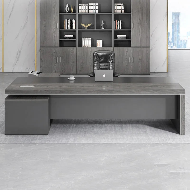 Modern Computer Office Desk Wooden Study Minimalist Save Space Interior Office Desk Fashion Meuble Bureau Ornaments Accessories
