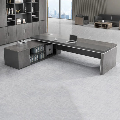 Modern Computer Office Desk Wooden Study Minimalist Save Space Interior Office Desk Fashion Meuble Bureau Ornaments Accessories