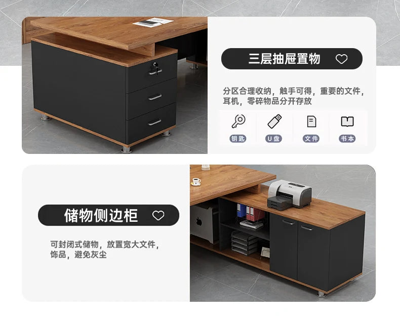 Decoration Accent Office Desk Creative Design Unique European Modern Office Desk Designer Mesas Escritorio Postmodern Furniture