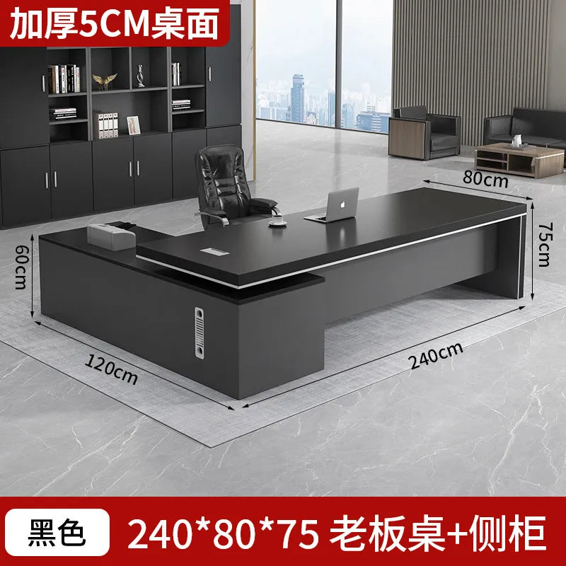 Modern Computer Office Desk Wooden Study Minimalist Save Space Interior Office Desk Fashion Meuble Bureau Ornaments Accessories