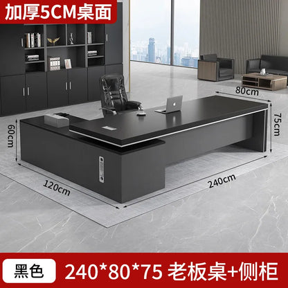 Modern Computer Office Desk Wooden Study Minimalist Save Space Interior Office Desk Fashion Meuble Bureau Ornaments Accessories