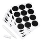 12 Sheets 12 Label Per Sheet Chalkboard Labels Blackboard Stickers 38mm No Word for Home Kitchen Mason Jar with Chalk Marker