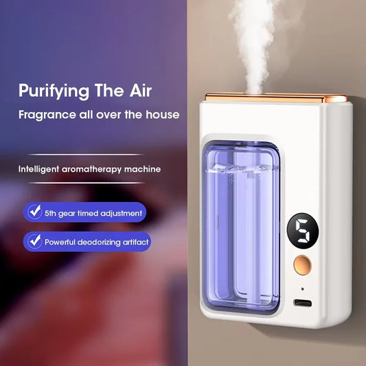 40ML Automatic Home Fragrance Machine Essential Oil Diffuser Nebulizer Perfume Scent Machine for Kitchen and toilet deodorizatio
