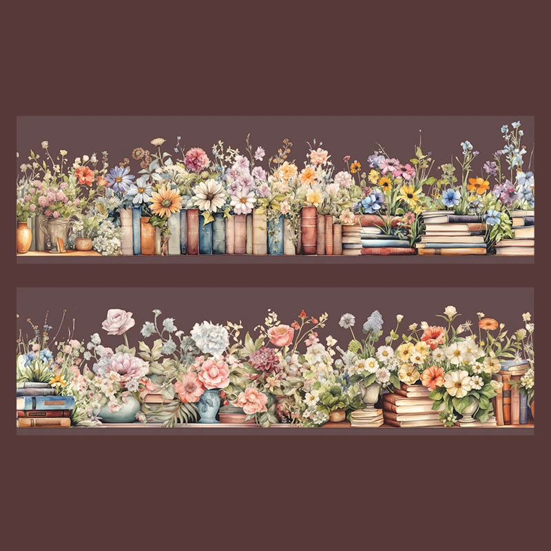 1Roll Tape Retro Exquisite Book PET Stickers Scrapbook Supplies Decoration Notebook Photo Frame Water Stationery Box DIY Sticker