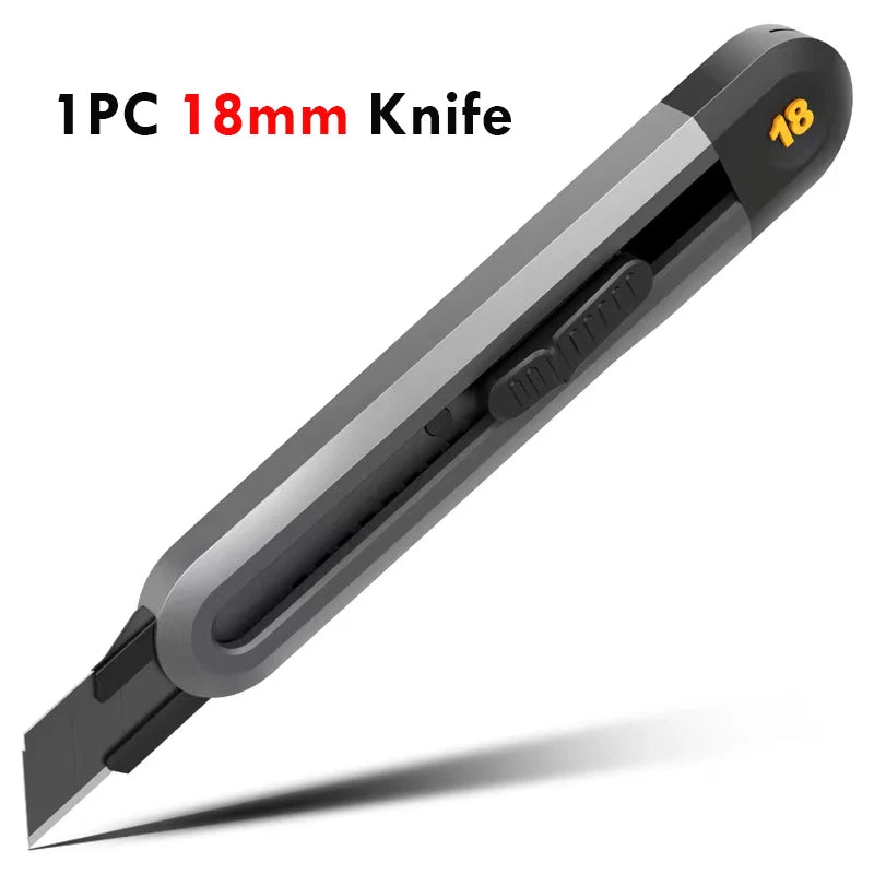 Deli 3pc Set Utility Knife Art Carving Knife Cutter School Suplies Cut Tools Wallpaper Stationery Express Delivery Safe Knife