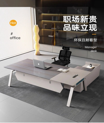 Living Room Lshaped Office Desk Luxury Design Chinese Style Fashion Office Desk Interior Escritorio Oficina Postmodern Furniture