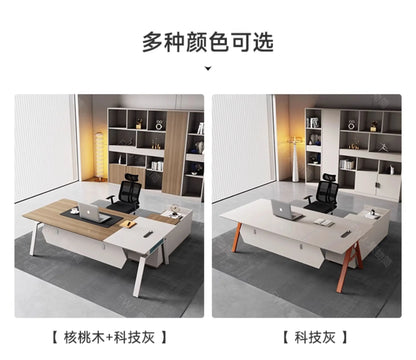 Living Room Lshaped Office Desk Luxury Design Chinese Style Fashion Office Desk Interior Escritorio Oficina Postmodern Furniture