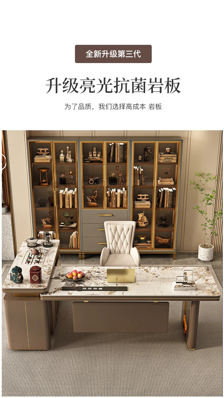 Premium Corner Office Desk Standing Feature Rich Modern Escritorios De Ordenador Perfect Small Spaces Big Ideas Mesa Furniture