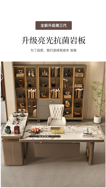 Premium Corner Office Desk Standing Feature Rich Modern Escritorios De Ordenador Perfect Small Spaces Big Ideas Mesa Furniture