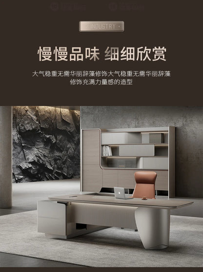 Contemporary Gaming Office Desk Luxury Modern Design Comfortable Workspace Organizer Escritorio Home Office Use Muebles Oficina