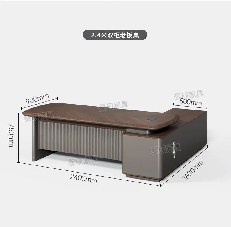 Fashion Large Size Office Desk Luxury Design Save Space Creative Computer Office Desk Executive Meuble Bureau Home Products