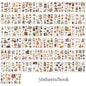 4Style 50Sheets/pack earthly series sticker book for DIY handbook diary phone case calendar photo frame Laptop decoration