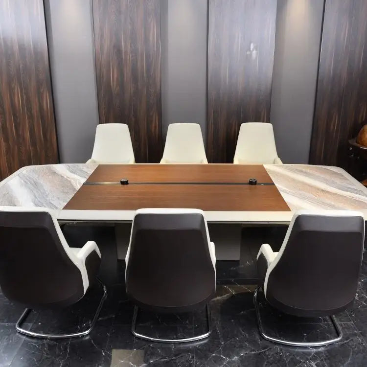 Modern Unique Design Commercial Odm Oem Leather Contemporary Luxury Custom Office Meeting Desk Conference Table