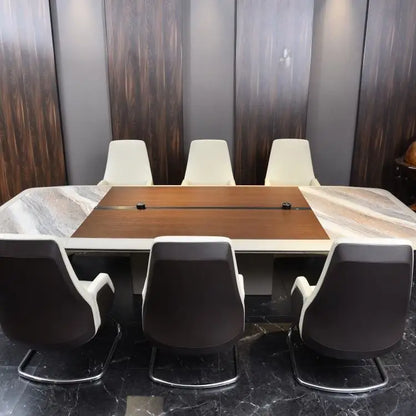 Modern Unique Design Commercial Odm Oem Leather Contemporary Luxury Custom Office Meeting Desk Conference Table