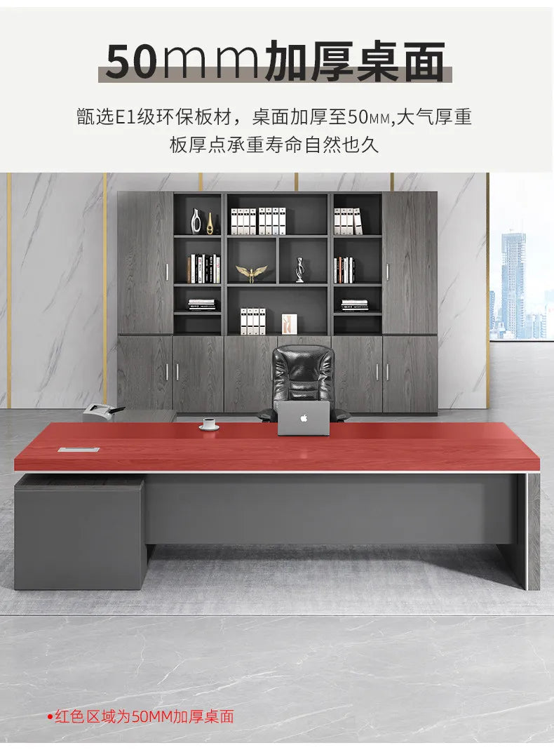 Modern Computer Office Desk Wooden Study Minimalist Save Space Interior Office Desk Fashion Meuble Bureau Ornaments Accessories